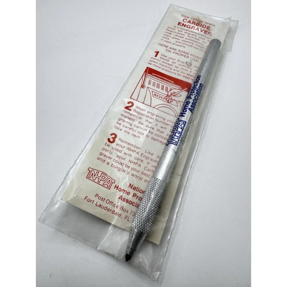 Carbide Engraver Tool Metal Etching Pen Glass Metal Plastic NHPA NOS